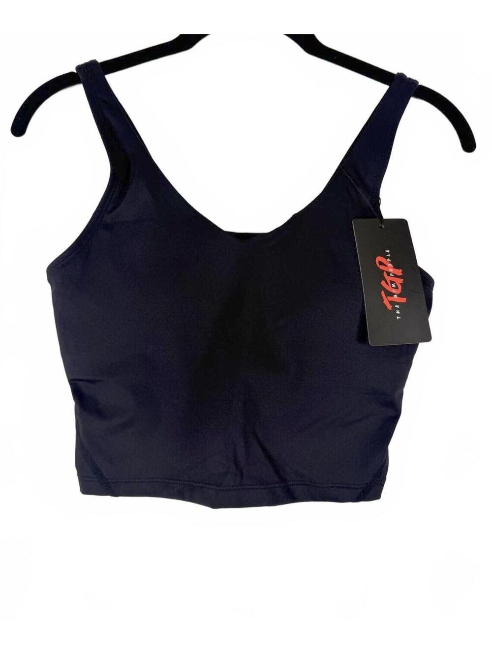 NEW The Gym People Women's Longline Sports Bra Padded Wirefree Yoga Tank Top XS